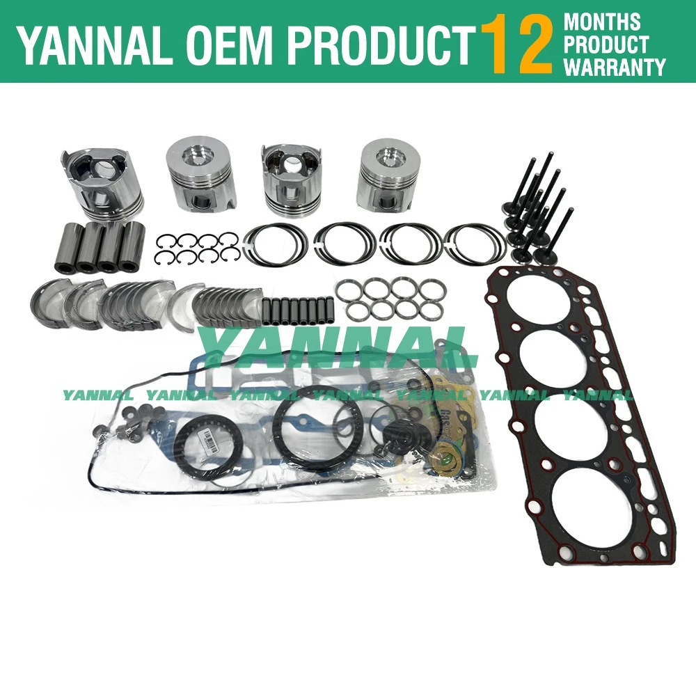 New TK486 Overhaul Rebuild Kit Fits For Thermo King TK4.86 Piston Ring Bearing Set
New TK486 Overhaul Rebuild Kit Fits For Thermo King TK4.86 Piston Ring Bearing Set