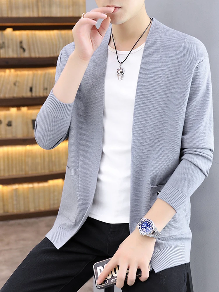 Men's Slim Fit Casual Knitted Sweater Cardigan Spring Autumn Faionable Thin Outerwear Long Sve Zipper Closure Knitwear
Men's Slim Fit Casual Knitted Sweater Cardigan Spring Autumn Faionable Thin Outerwear Long Sve Zipper Closure Knitwear
