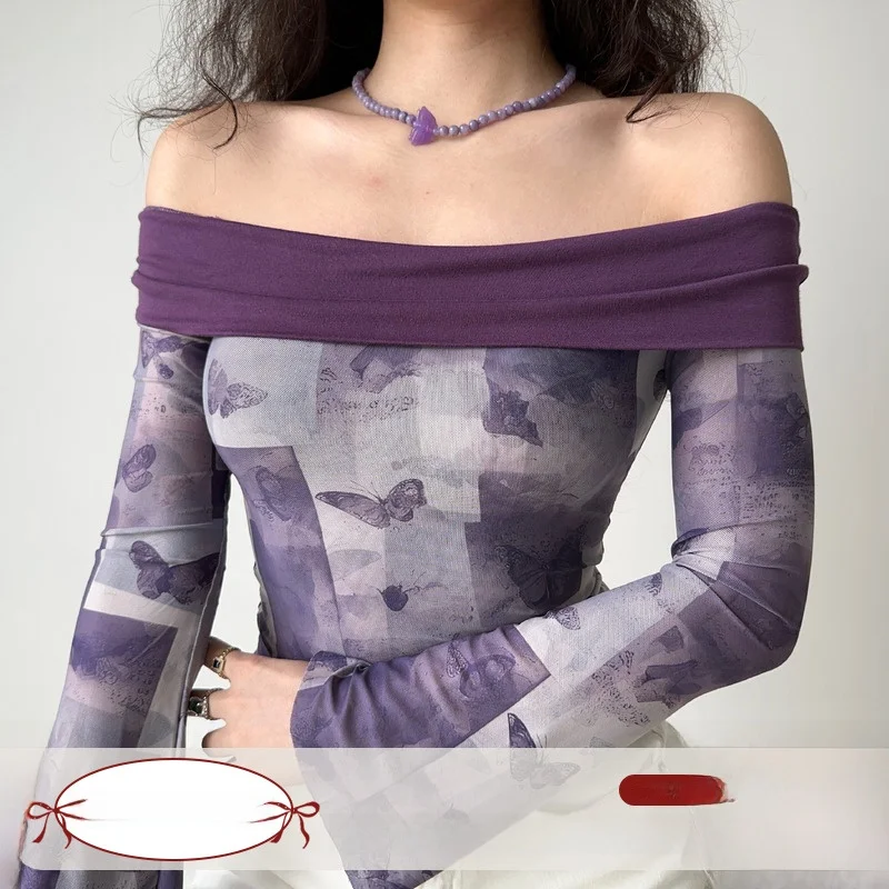 Go Girl Go Vintage Print One Shoulder Long Sleeve Women's T-shirt Slim Fit Bell Bottom Top Street Style Spring Fashion
Go Girl Go Vintage Print One Shoulder Long Sleeve Women's T-shirt Slim Fit Bell Bottom Top Street Style Spring Fashion
