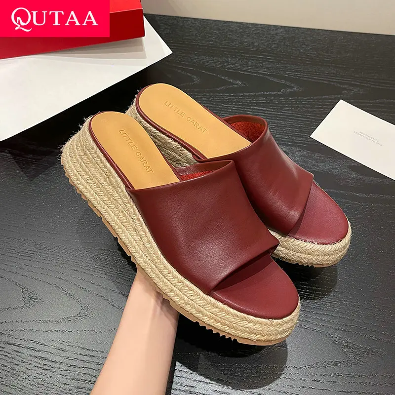 QUTAA 2025 Fashion Summer Women Sandals Shoes High Heel Genuine Leather Sexy Open Toe Party Slippers Shoes Pumps Wedding 34-42
QUTAA 2025 Fashion Summer Women Sandals Shoes High Heel Genuine Leather Sexy Open Toe Party Slippers Shoes Pumps Wedding 34-42