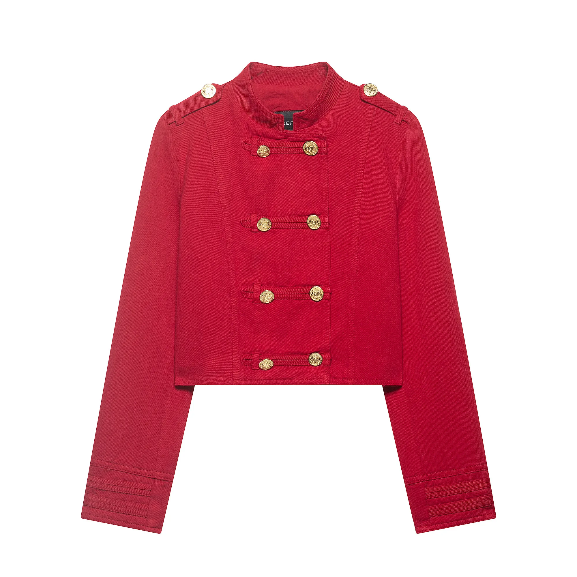 Red Vintage Stand Collar Denim Jacket Women's Long Sleeve Double Breasted Short Coat Spring Autumn Casual Outerwear Street wear
Red Vintage Stand Collar Denim Jacket Women's Long Sleeve Double Breasted Short Coat Spring Autumn Casual Outerwear Street wear