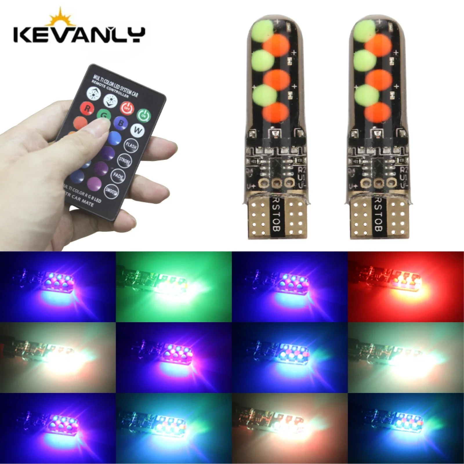 1set T10 W5w RGB LED Bulb Remote Control COB Lamp Car Interior Lighting Reading Wedge Dome Trunk License Plate Light 12V Notepad
1set T10 W5w RGB LED Bulb Remote Control COB Lamp Car Interior Lighting Reading Wedge Dome Trunk License Plate Light 12V Notepad