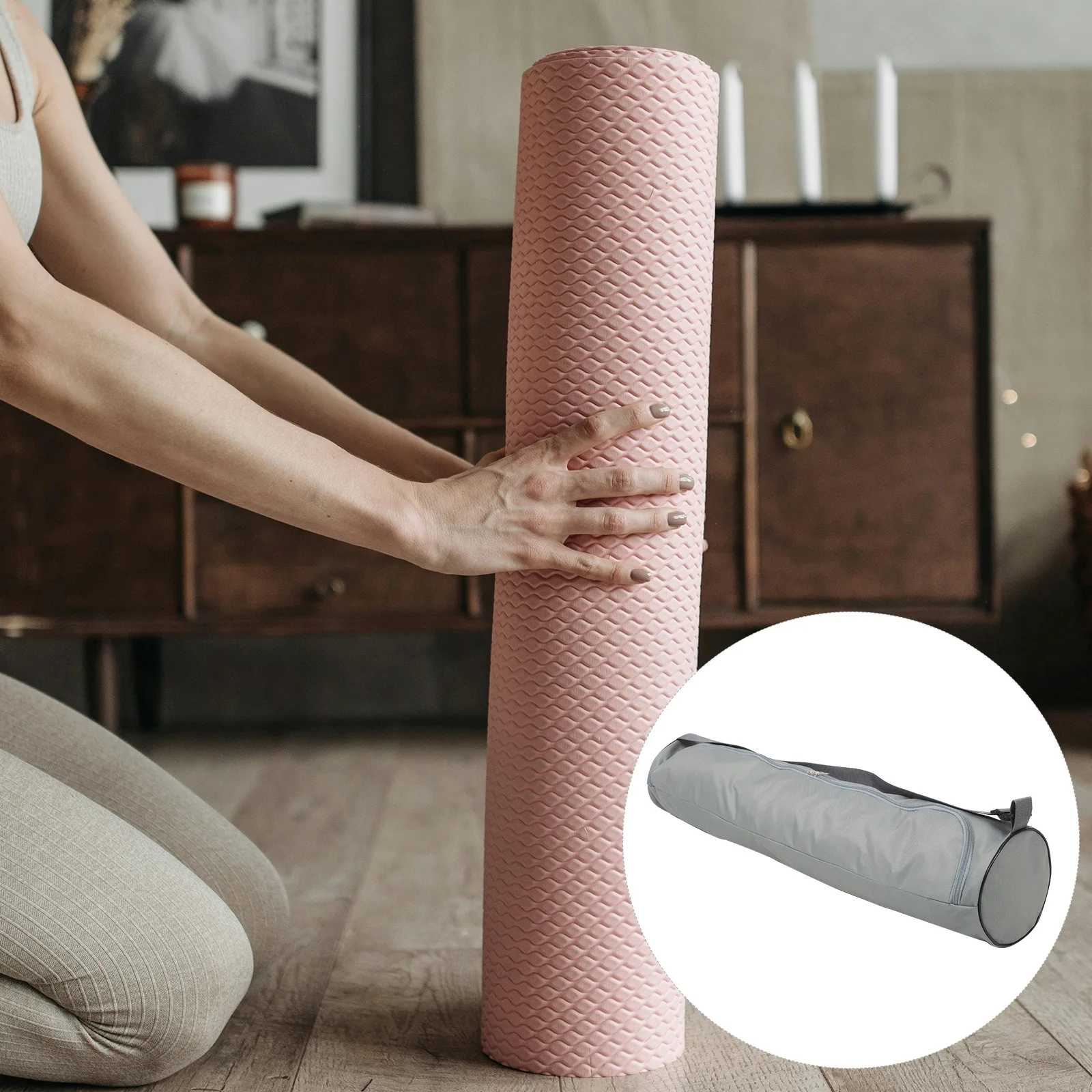 Yoga Mat Unisex Sports Bag Light Grey Tote Woman Storage Waterproof Outdoor Yoga Large Capacity
Yoga Mat Unisex Sports Bag Light Grey Tote Woman Storage Waterproof Outdoor Yoga Large Capacity