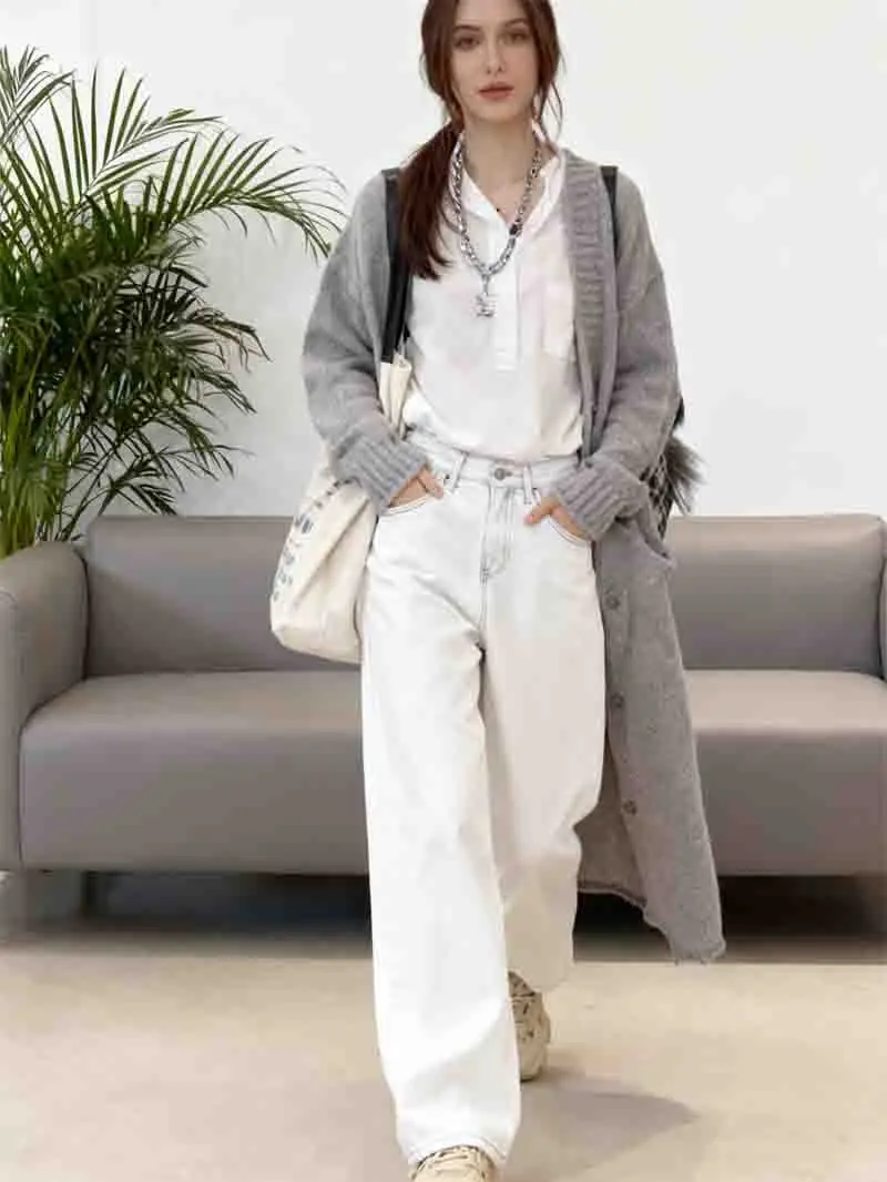 Mid-Long Cardigans Cashmere Womens Fall Fleece Rib-Knit Fur-Trim Sequins Mink-Like Cinched Cosy Knot Textured Collar Pockets Y2K
Mid-Long Cardigans Cashmere Womens Fall Fleece Rib-Knit Fur-Trim Sequins Mink-Like Cinched Cosy Knot Textured Collar Pockets Y2K