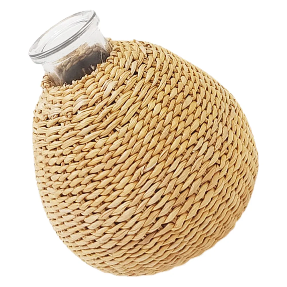 Creative Rattan Glass Vase Woven Design Decorative Desktop Flower Pot Rustic Home Office Accent Rattan Vase Plants Container
Creative Rattan Glass Vase Woven Design Decorative Desktop Flower Pot Rustic Home Office Accent Rattan Vase Plants Container