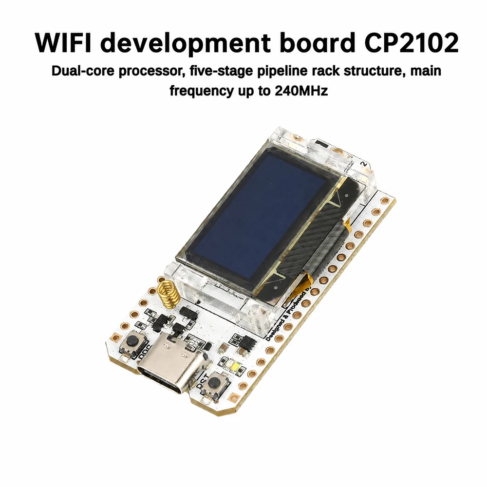 ESP32 SX1262 LoRa 32 V3 Module WiFi BT 5.0 0.96" OLED Display CP2102 Type-C 863-928MHz IoT Development Board with Spring Antenna for Arduino
ESP32 SX1262 LoRa 32 V3 Module WiFi BT 5.0 0.96" OLED Display CP2102 Type-C 863-928MHz IoT Development Board with Spring Antenna for Arduino