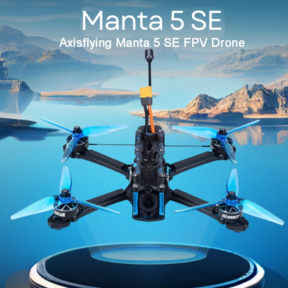 Комплект дрона Axisflying Manta 5 SE 6S FPV Analog/O4 Lite с GPS AE227-1960KV Двигатель для FPV Cinematic Freestyle Drone
Комплект дрона Axisflying Manta 5 SE 6S FPV Analog/O4 Lite с GPS AE227-1960KV Двигатель для FPV Cinematic Freestyle Drone