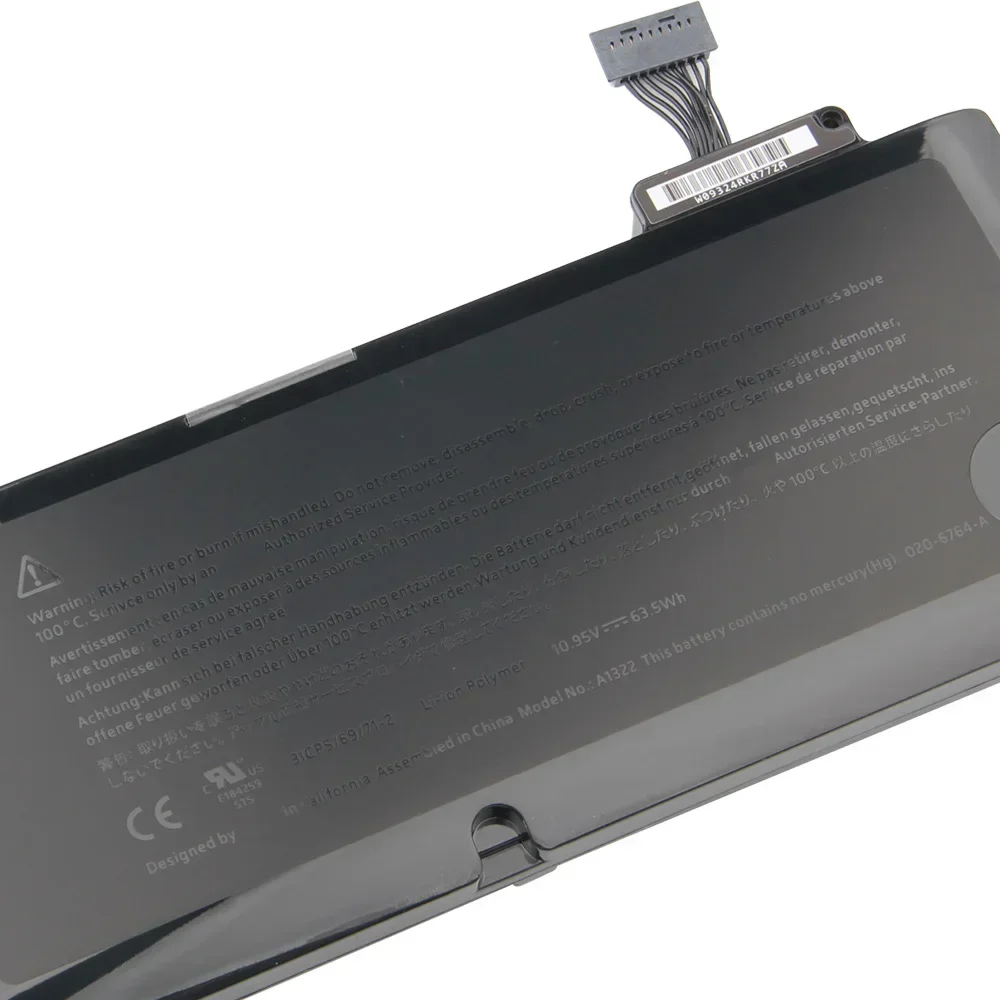 Новая сменная батарея 63,5 Втч A1322 для MacBook Pro A1278 2009-2012 13 дюймов MC101 MD314 MD102 MB990 MC700 MB991
Новая сменная батарея 63,5 Втч A1322 для MacBook Pro A1278 2009-2012 13 дюймов MC101 MD314 MD102 MB990 MC700 MB991