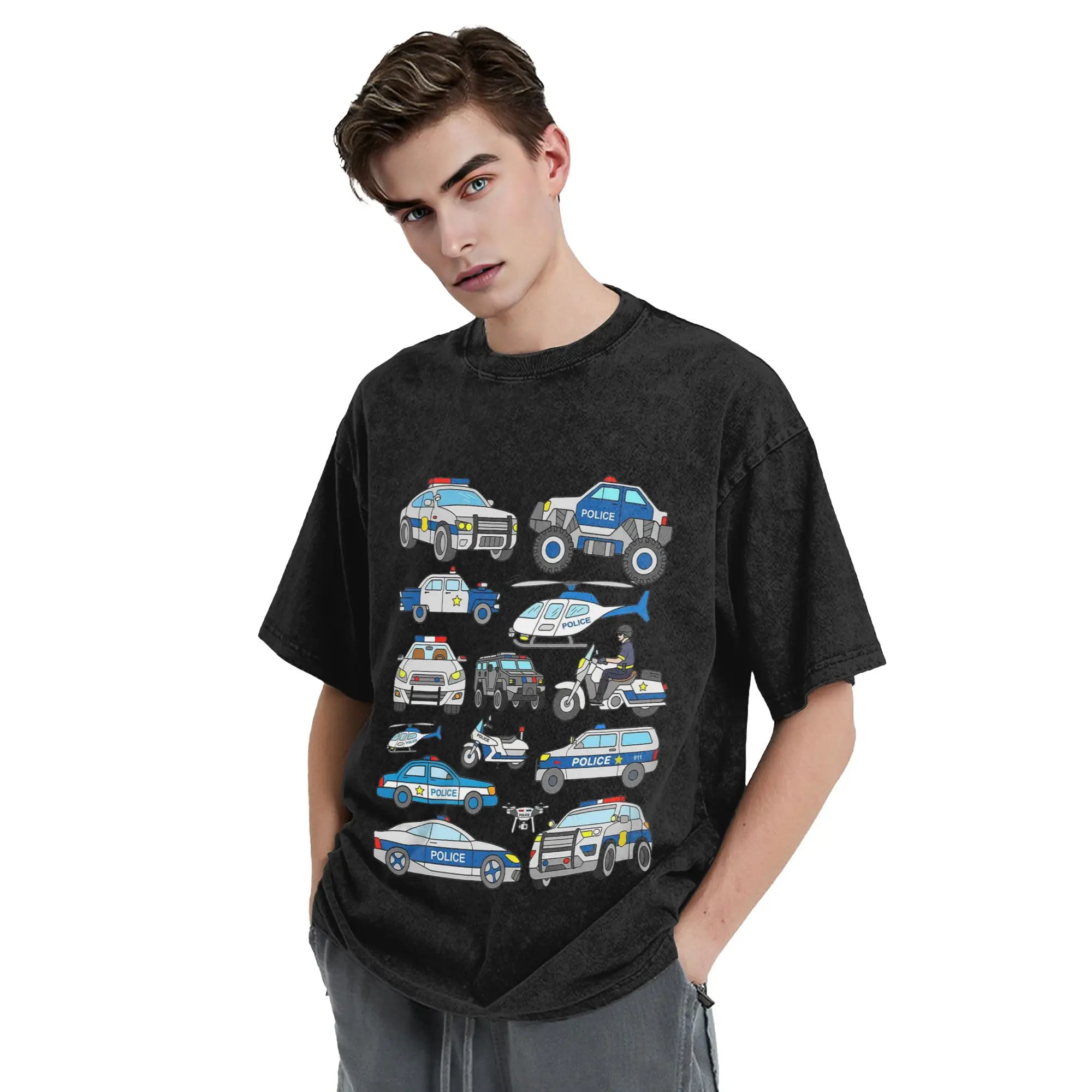 Police Car Design T-Shirt for Men Cotton Oversized T Shirts Men's Short Sleeve Crew Neck Summer Clothes Tops S-2XL
Police Car Design T-Shirt for Men Cotton Oversized T Shirts Men's Short Sleeve Crew Neck Summer Clothes Tops S-2XL