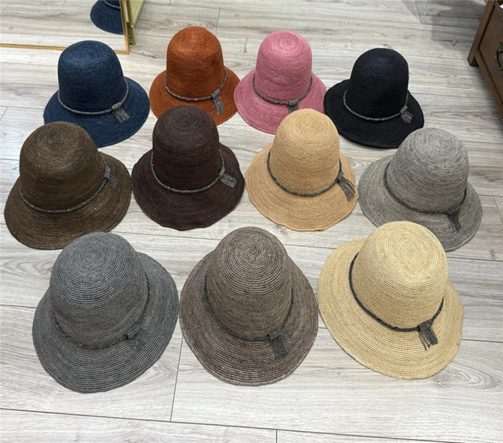 High Quality Chain Tassel Raffia Straw Hat Women Summer Travel Sun Protection Cap
High Quality Chain Tassel Raffia Straw Hat Women Summer Travel Sun Protection Cap
