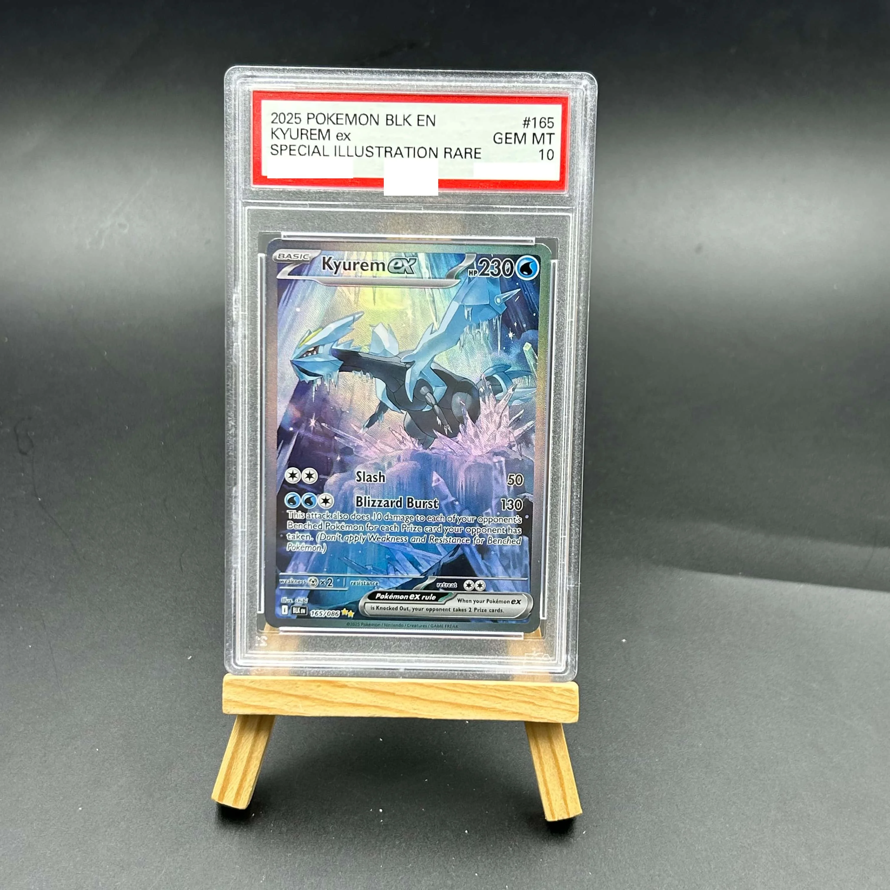 2025 Pokemon BLK EN Kyurem ex 165/162 SIR Textured Holo Full Art, GEM MT 10, TCG Collectible Card
2025 Pokemon BLK EN Kyurem ex 165/162 SIR Textured Holo Full Art, GEM MT 10, TCG Collectible Card