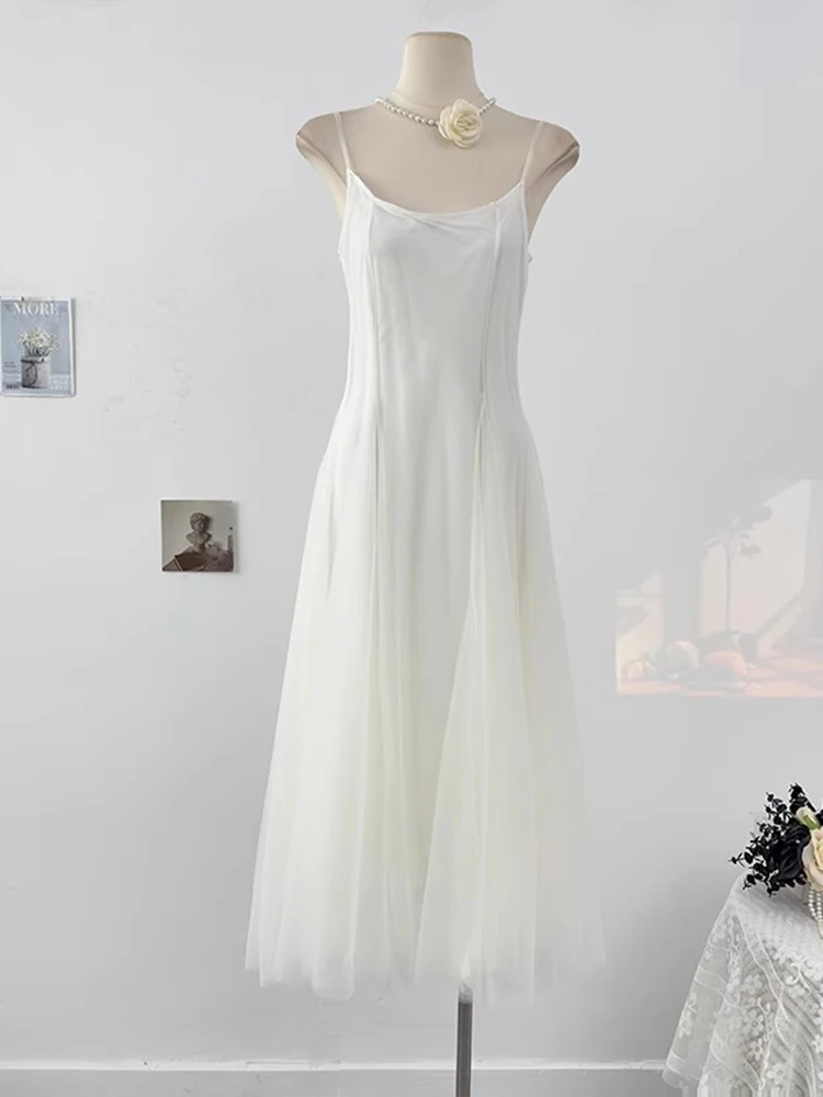 Women Sexy Spaghetti Strap Long Dress Summer Green White High waist A-Line Mesh Party Dress Vacation Style Lady Beach Vestidos
Women Sexy Spaghetti Strap Long Dress Summer Green White High waist A-Line Mesh Party Dress Vacation Style Lady Beach Vestidos