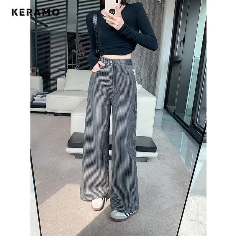 Retro Full Length Baggy Emo Denim Trouser Women's Casual Harajuku Loose Jeans Striped High Waist Y2K 2000s High Street Pants
Retro Full Length Baggy Emo Denim Trouser Women's Casual Harajuku Loose Jeans Striped High Waist Y2K 2000s High Street Pants