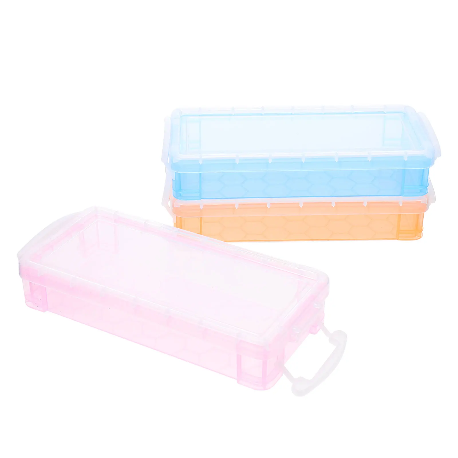 3 Pcs Plastic Pencil School Supplies Multifunctional Transparent Stationery Storage Containers Pencil Case Holder
3 Pcs Plastic Pencil School Supplies Multifunctional Transparent Stationery Storage Containers Pencil Case Holder