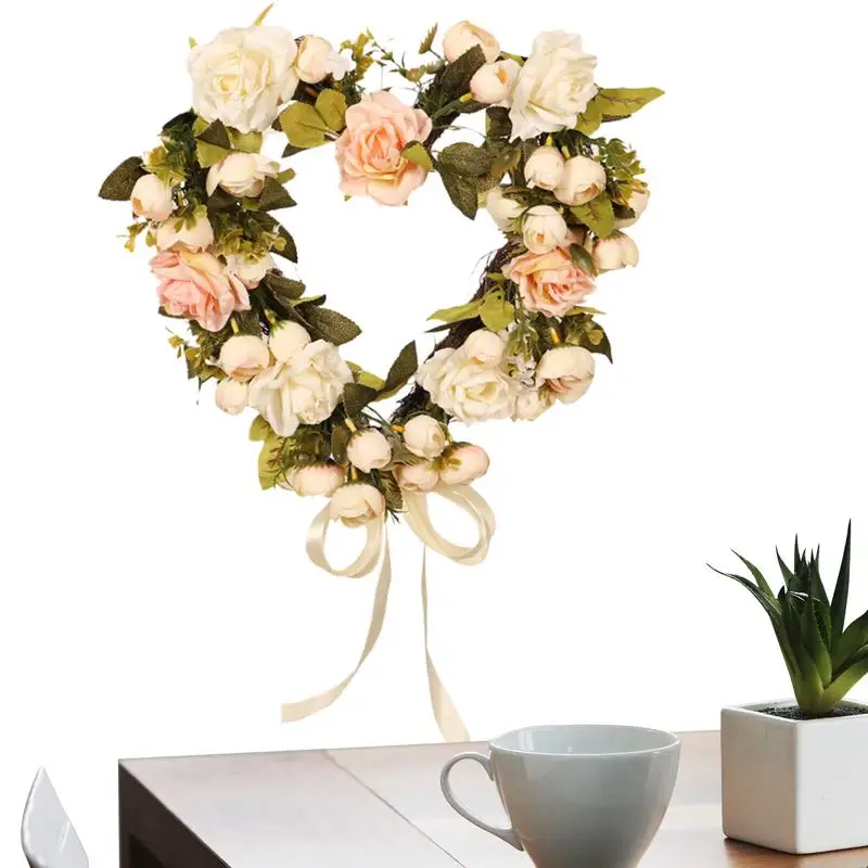 Valentine Rose Wreath Flower Wreath Spring Wreath 15.7 Inch Heart Wreath Floral Wreath Front Door Sign Artificial Wreath With
Valentine Rose Wreath Flower Wreath Spring Wreath 15.7 Inch Heart Wreath Floral Wreath Front Door Sign Artificial Wreath With