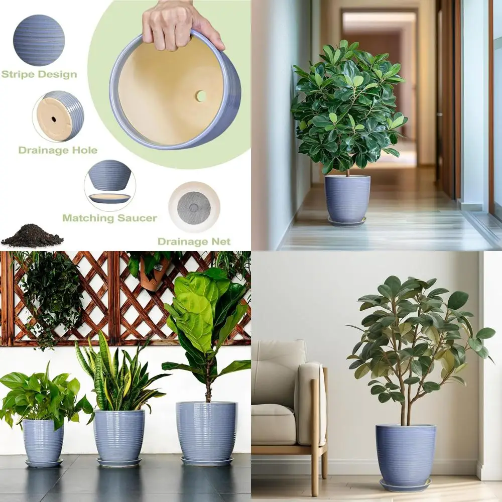 10 Inch Round Ceramic Plant Pot with Drainage Hole, Suitable for Indoor and Outdoor Use, Ideal for Home and Office Decor, Housew
10 Inch Round Ceramic Plant Pot with Drainage Hole, Suitable for Indoor and Outdoor Use, Ideal for Home and Office Decor, Housew