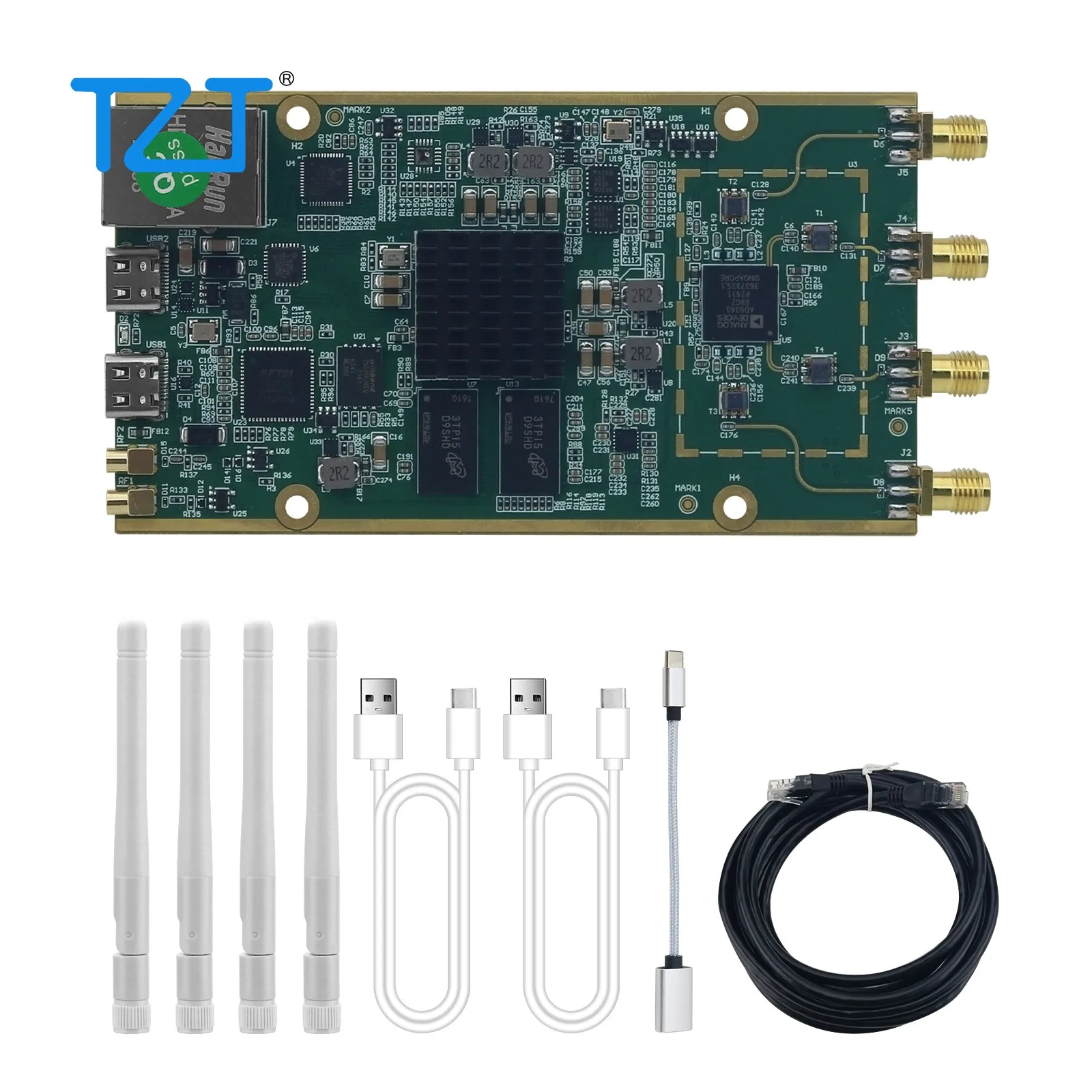 TZT ADI Pluto+ 70Mhz-6Ghz SDR AD936x XC7z020 FPGA Development Board for Libiio Iioscope SDRsharp Matlab
TZT ADI Pluto+ 70Mhz-6Ghz SDR AD936x XC7z020 FPGA Development Board for Libiio Iioscope SDRsharp Matlab