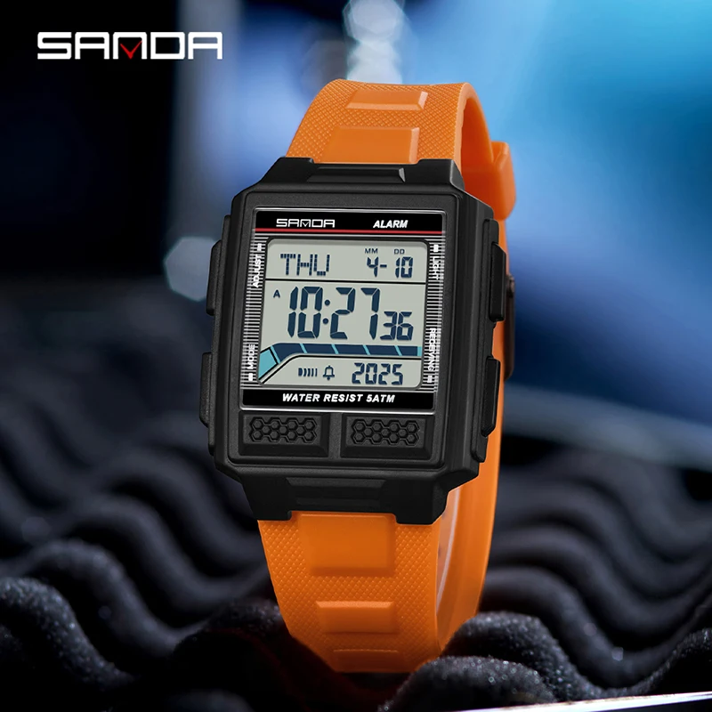 SANDA 2212 Fashion Men's Electronic Watch Multifunction Alarm Clock Luminous Waterproof Shockproof Sports Casual Watches for Man
SANDA 2212 Fashion Men's Electronic Watch Multifunction Alarm Clock Luminous Waterproof Shockproof Sports Casual Watches for Man
