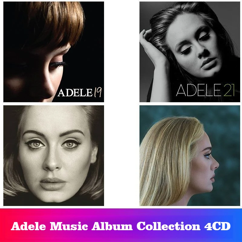 Adele 4CD Album Collection, CD Only No Cover, Lossless Sound Quality, Pop Soul Music CD, 19 21 25 30
Adele 4CD Album Collection, CD Only No Cover, Lossless Sound Quality, Pop Soul Music CD, 19 21 25 30