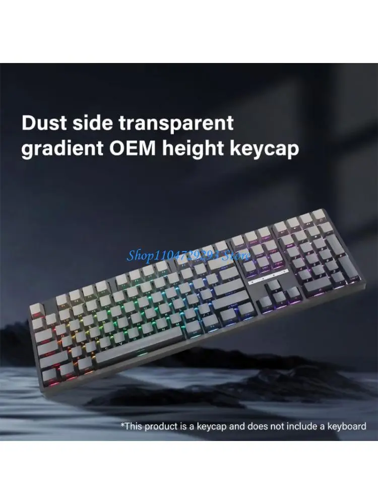 Y2GD Stylish Gradients PBT Keycaps with Side Translucent Design OEM Profile Keycap for Vibrantly LED Effects Comfortable Use
Y2GD Stylish Gradients PBT Keycaps with Side Translucent Design OEM Profile Keycap for Vibrantly LED Effects Comfortable Use