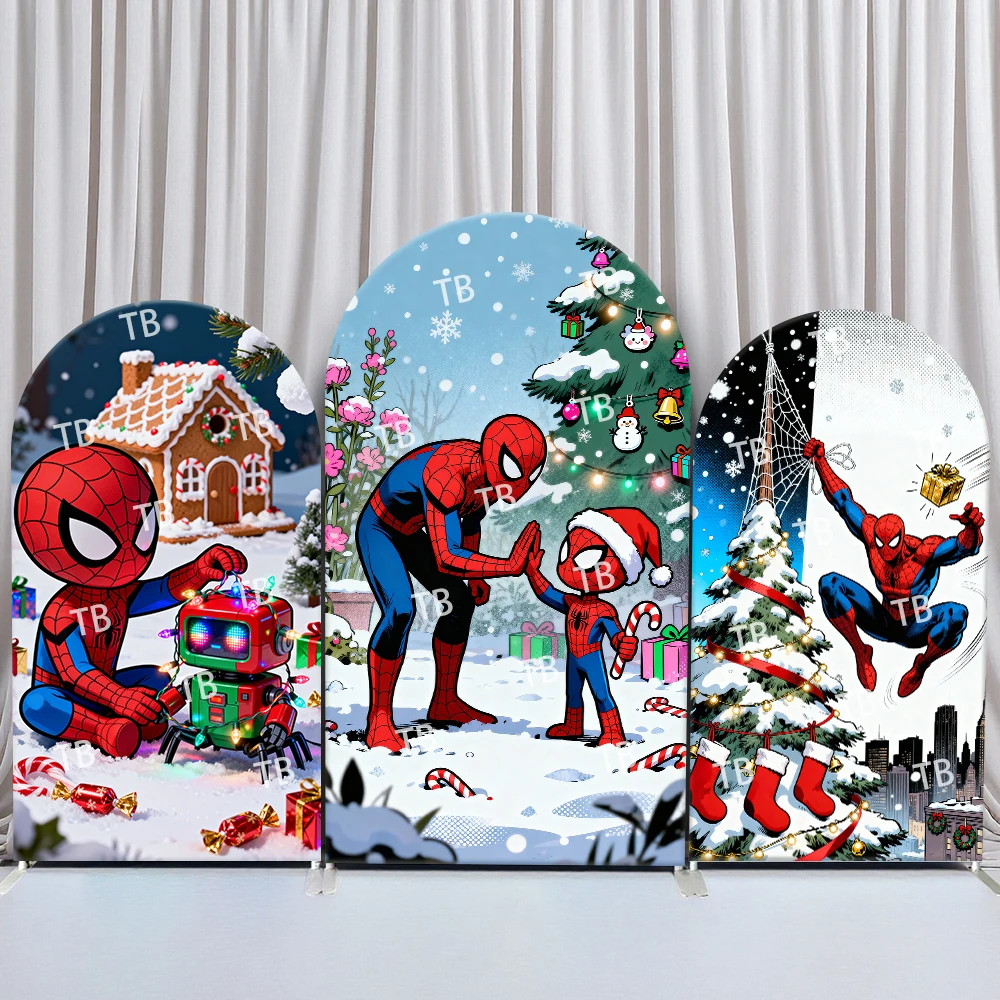 Marvel Spider-Man Arch Backdrop Cover Christmas Theme Gingerbread House Festive Party Photo Booth Props for Events Decorations
Marvel Spider-Man Arch Backdrop Cover Christmas Theme Gingerbread House Festive Party Photo Booth Props for Events Decorations
