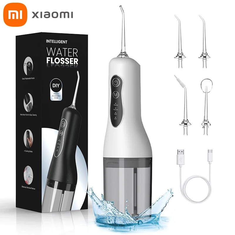 Xiaomi Irrigador Dental 4 режима Water Flosser 4 струи 260 мл Съемный резервуар для воды Type-C Charge Ирригатор для полости рта Водная зубная нить
Xiaomi Irrigador Dental 4 режима Water Flosser 4 струи 260 мл Съемный резервуар для воды Type-C Charge Ирригатор для полости рта Водная зубная нить