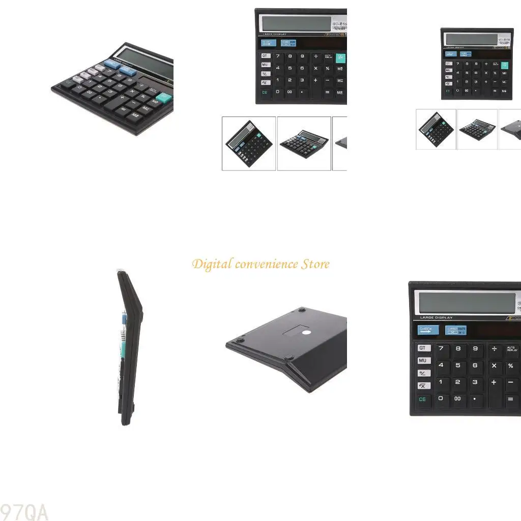 97QA 12-значный электронный калькулятор большой ЖК-дисплей аккумулятор Солнечный калькулятор рабочего стола для домашнего офиса 
97QA 12-значный электронный калькулятор большой ЖК-дисплей аккумулятор Солнечный калькулятор рабочего стола для домашнего офиса