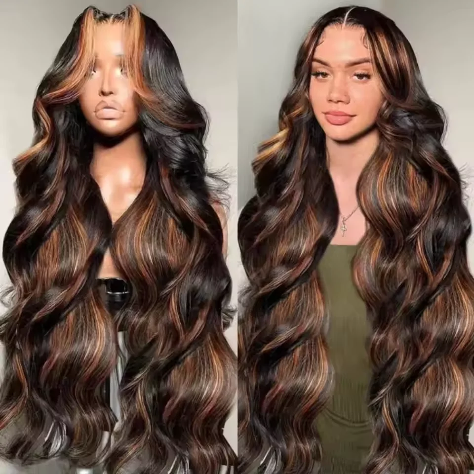 48 52 long inches 13x6 transparent HD front lace wig fb 30 hightlight body wave wig 200 density Brazilian hair for women hair
48 52 long inches 13x6 transparent HD front lace wig fb 30 hightlight body wave wig 200 density Brazilian hair for women hair