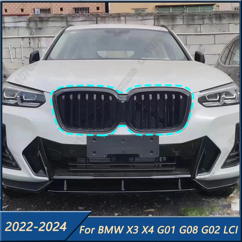 Для BMW X3 X4 G01 G08 G02 LCI 2022-2024 Новый вид автомобильной решетки, передняя решетка для почек, глянцевая двойная планка, аксессуары, сменная решетка
Для BMW X3 X4 G01 G08 G02 LCI 2022-2024 Новый вид автомобильной решетки, передняя решетка для почек, глянцевая двойная планка, аксессуары, сменная решетка