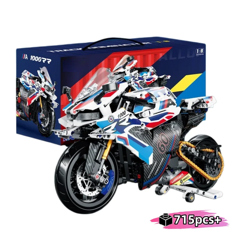 2026 MOC 1:8 Motorcycle Building Blocks Set Super Motorbike Model Kit Technical Racing Kids Assemble Toys Gifts For Kids 715pcs
2026 MOC 1:8 Motorcycle Building Blocks Set Super Motorbike Model Kit Technical Racing Kids Assemble Toys Gifts For Kids 715pcs