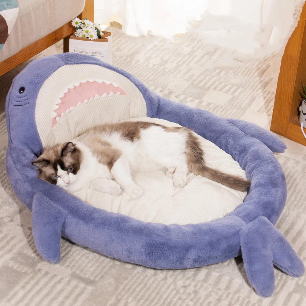 2024 Pet Beds Cartoon Shark Cozy Comfortable With Extra Thick Filling Breathable Super Soft Cotton Large Size Cat Pet Nest
2024 Pet Beds Cartoon Shark Cozy Comfortable With Extra Thick Filling Breathable Super Soft Cotton Large Size Cat Pet Nest