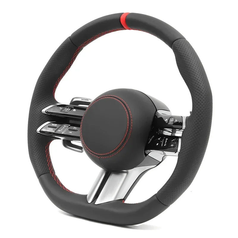 Car Steering Wheel Full Set with Red Stiching for Mercedes Benz AMG W205 W204 G55 W212 A/B/C/E/S/G/V Class Cls glc gle Gls gla
Car Steering Wheel Full Set with Red Stiching for Mercedes Benz AMG W205 W204 G55 W212 A/B/C/E/S/G/V Class Cls glc gle Gls gla