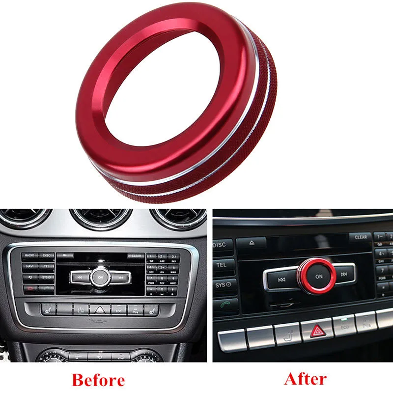 Aluminum alloy Cover 0.9*0.3 inches Decorative Ring Trim 1 PCS Red Car W212 W16 Volume Knob W176 W246 Replacement
Aluminum alloy Cover 0.9*0.3 inches Decorative Ring Trim 1 PCS Red Car W212 W16 Volume Knob W176 W246 Replacement