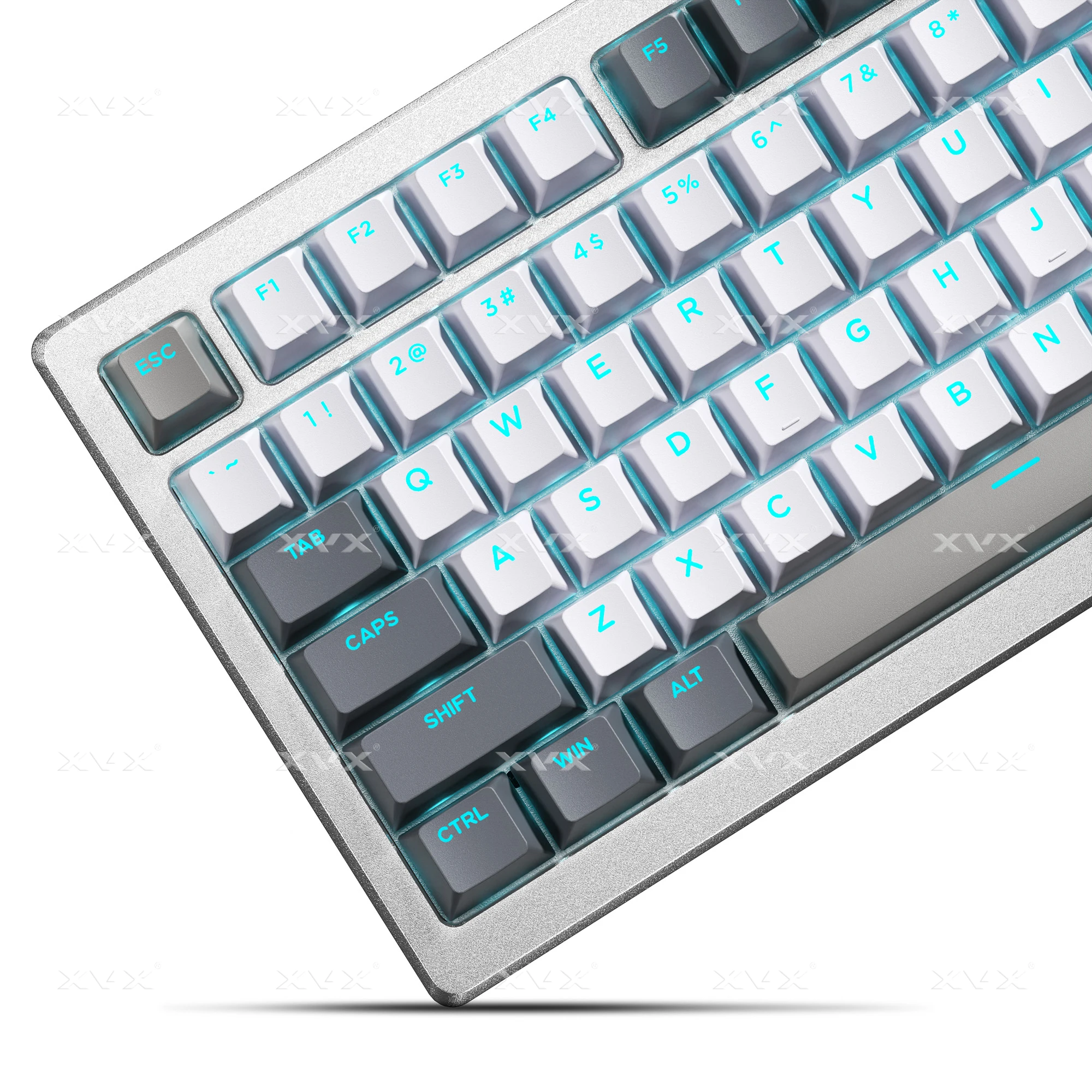 Колпачки для клавиш XVX Shine Through PBT Double Shot Grey Cherry Profile, полноразмерные колпачки для клавиш, набор 133 клавиши
Колпачки для клавиш XVX Shine Through PBT Double Shot Grey Cherry Profile, полноразмерные колпачки для клавиш, набор 133 клавиши