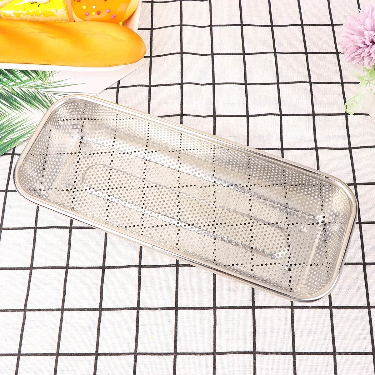 Silver Stainless Steel Storage Basket Multi-Purpose Rice Cleaning Drain Basket Fruit Vegetable Holder Kitchen Sink Insert
Silver Stainless Steel Storage Basket Multi-Purpose Rice Cleaning Drain Basket Fruit Vegetable Holder Kitchen Sink Insert