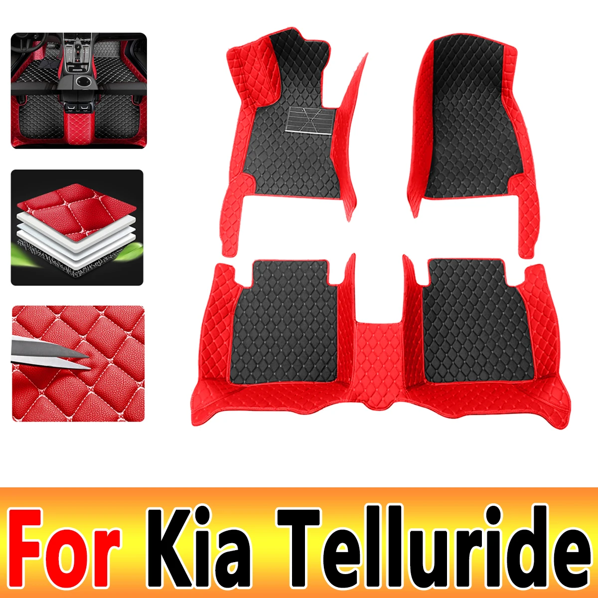Car Floor Mats For Kia Telluride ON 2020~2023 7seat Waterproof Protective Pad Carpete Automotivo Car Mats Floor Car Accessories
Car Floor Mats For Kia Telluride ON 2020~2023 7seat Waterproof Protective Pad Carpete Automotivo Car Mats Floor Car Accessories