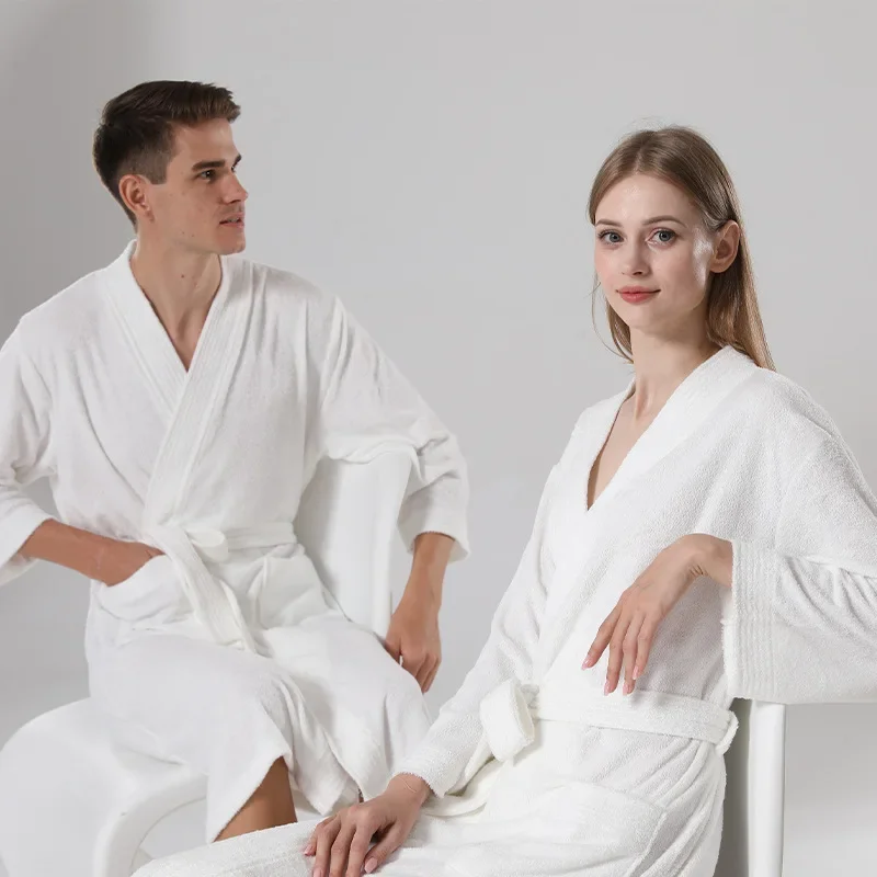 Five-star hotel bathrobe strong absorbent towel material nightgown long couple nightgown loungewear bathrobe
Five-star hotel bathrobe strong absorbent towel material nightgown long couple nightgown loungewear bathrobe