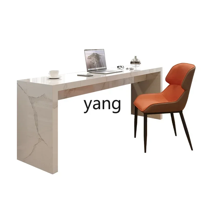 Lmm light luxury living room large desk dining table integrated home workbench rock slab long table
Lmm light luxury living room large desk dining table integrated home workbench rock slab long table