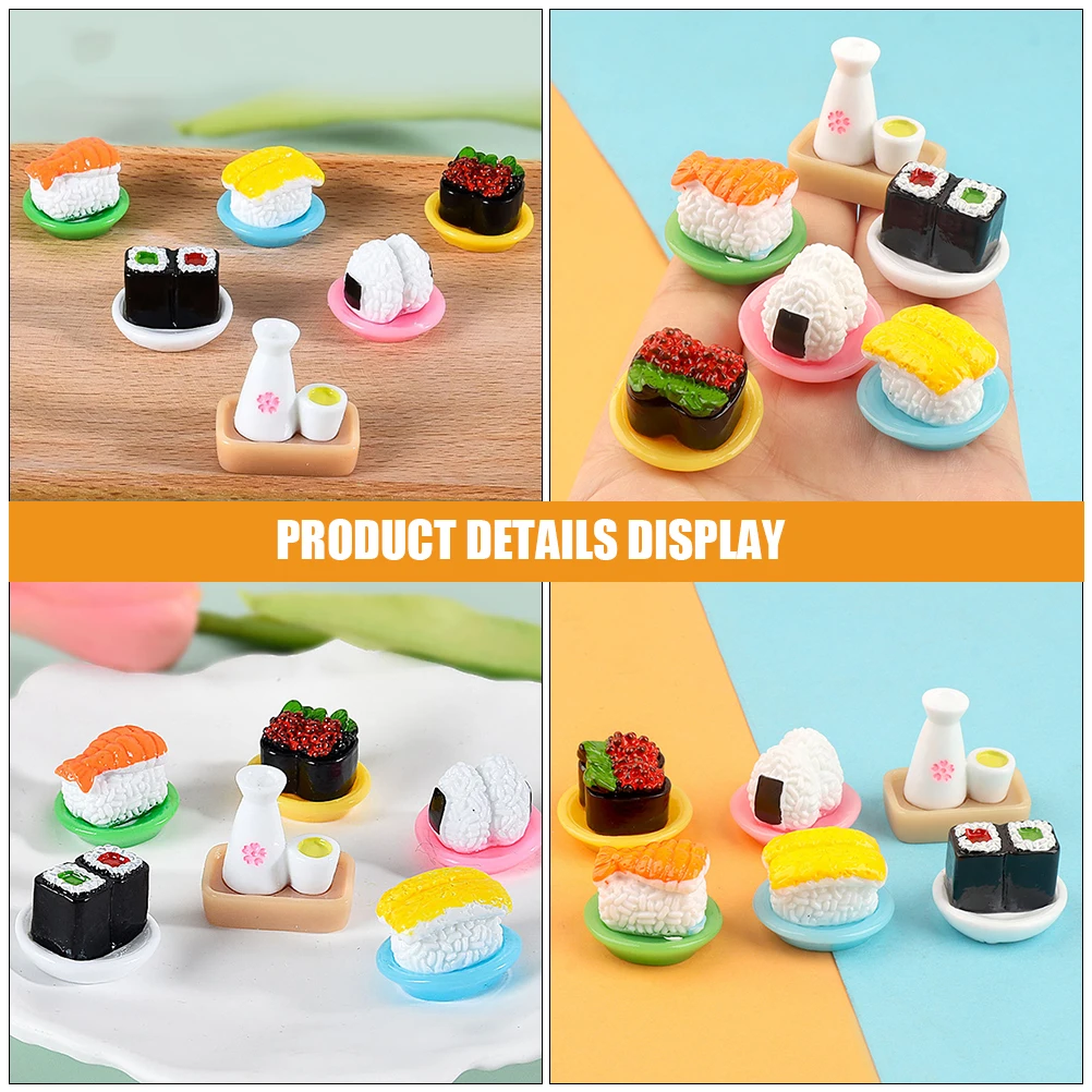 12pcs Simulation Sushi Miniature Display Model Realistic Japanese Resin Decor Dollhouse Prop Food Fake Reusable
12pcs Simulation Sushi Miniature Display Model Realistic Japanese Resin Decor Dollhouse Prop Food Fake Reusable