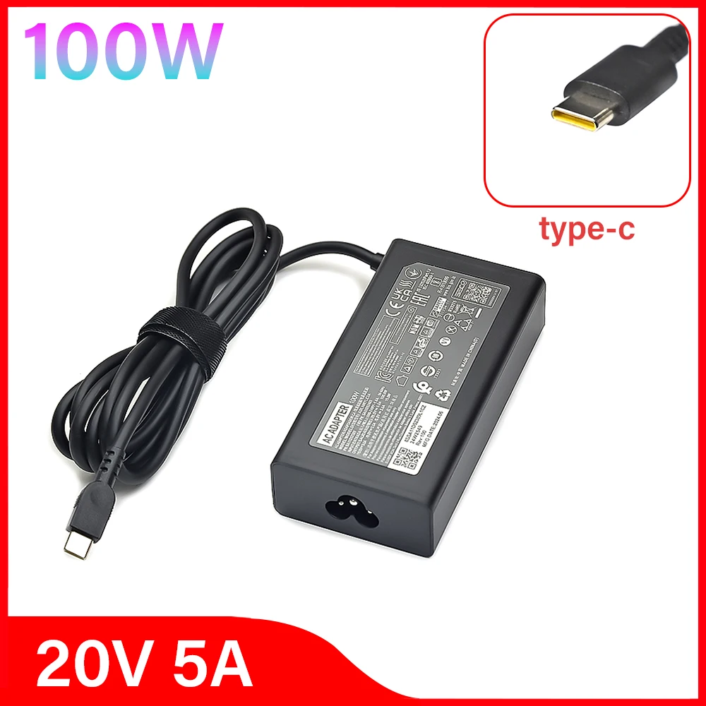 100W AC Adapter Charger For Lenovo ThinkBook 20V 5A TYPE-C ADL100YDC3A ADL100YCC3A ADL100YAC3A YOGA Laptop Power Supply
100W AC Adapter Charger For Lenovo ThinkBook 20V 5A TYPE-C ADL100YDC3A ADL100YCC3A ADL100YAC3A YOGA Laptop Power Supply