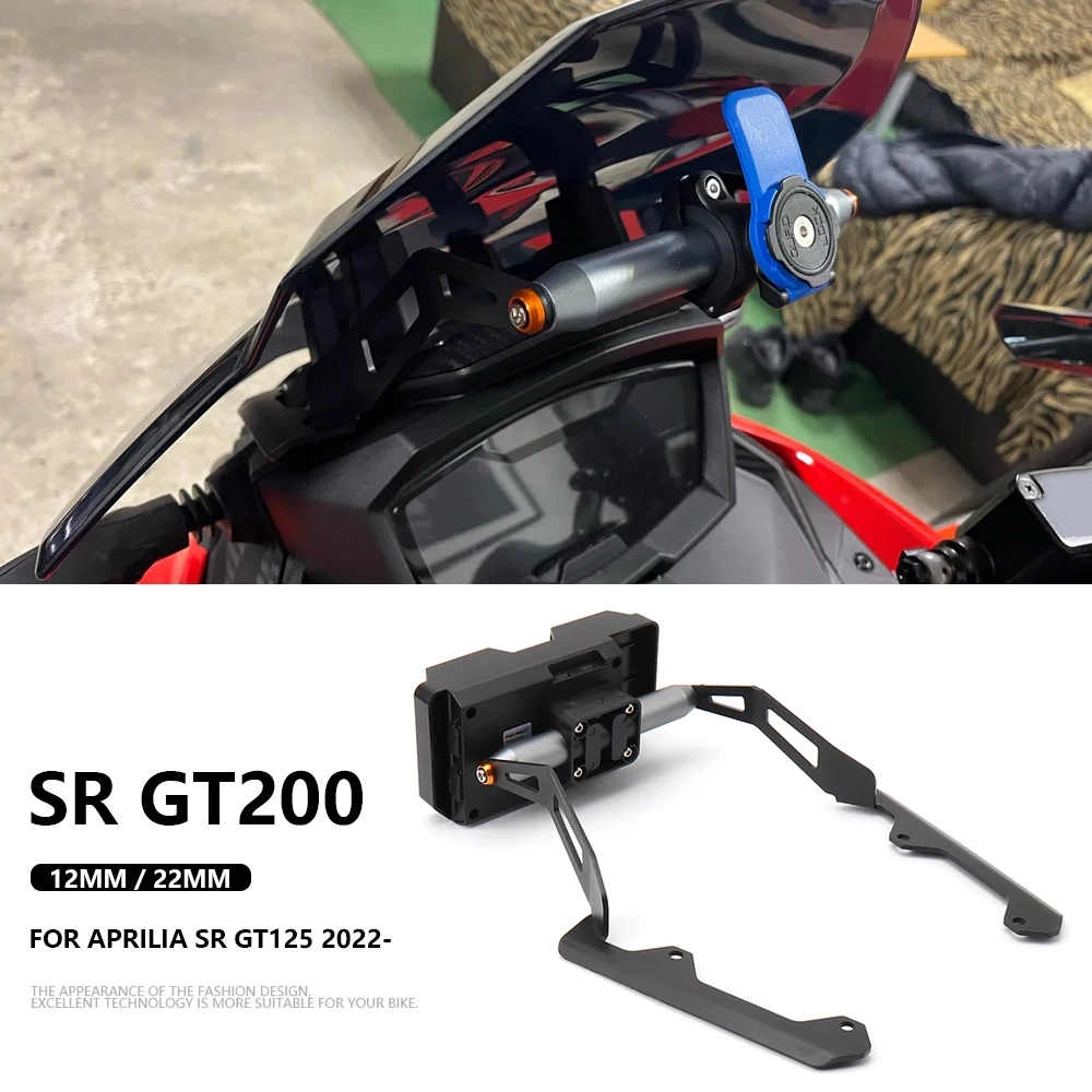 Motorcycle windshield Stand Holder Phone Mobile Phone GPS Navigation Bracket For APRILIA SR GT200 SR GT125 GT 200 2022 2023 2024 
Motorcycle windshield Stand Holder Phone Mobile Phone GPS Navigation Bracket For APRILIA SR GT200 SR GT125 GT 200 2022 2023 2024