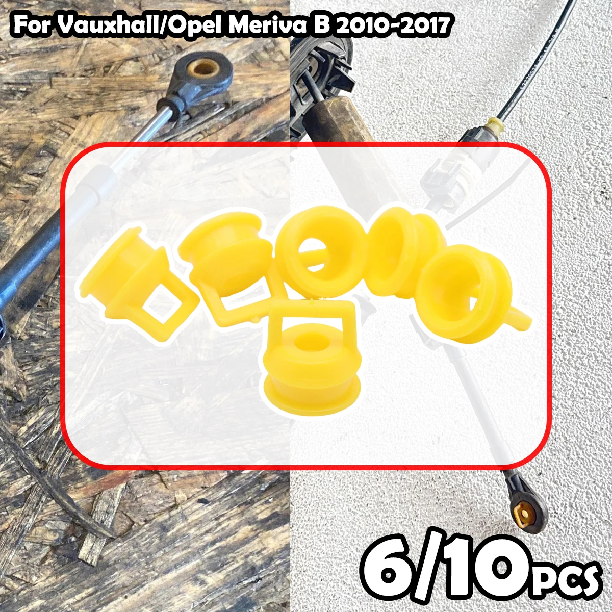 6X Automatic Transmission Shift Cable Bushing For Vauxhall Opel Meriva B 2010-2017 Linkage Rubber Sleeve Bands Grommet Clips 
6X Automatic Transmission Shift Cable Bushing For Vauxhall Opel Meriva B 2010-2017 Linkage Rubber Sleeve Bands Grommet Clips