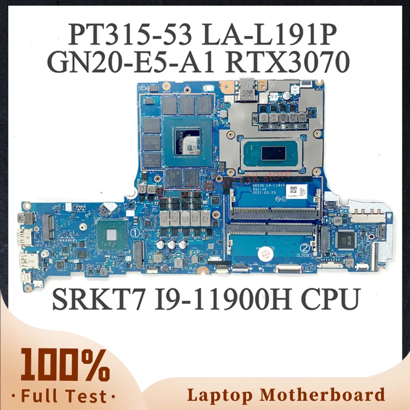 Материнская плата GH53G для ноутбука ACER LA-L191P NBQB711003 с процессором SRKT7 I9-11900H
Материнская плата GH53G для ноутбука ACER LA-L191P NBQB711003 с процессором SRKT7 I9-11900H