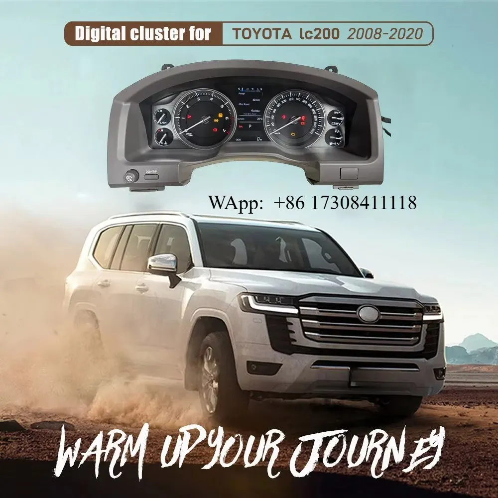 Digital Dashboard Cluster Virtual Instrument Panel Speedometer Cockpit 2008-2022 LC200 Dashboard
Digital Dashboard Cluster Virtual Instrument Panel Speedometer Cockpit 2008-2022 LC200 Dashboard