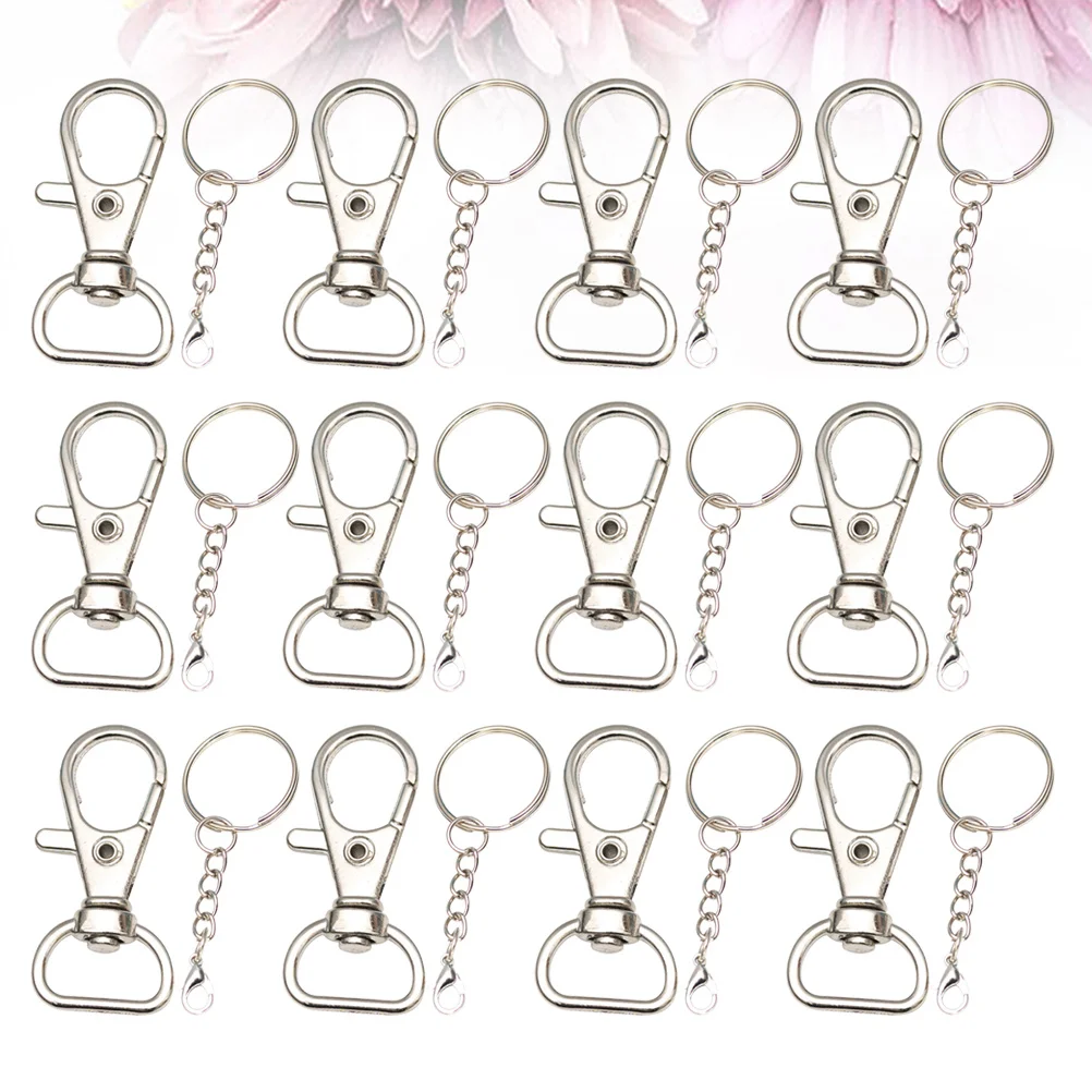 40pcs Keychain Accessories Key Ring Snap Hooks Lobster Clasp Dog Hooks Buckle Zinc Alloy 360° Swivel For Flashlight Tools
40pcs Keychain Accessories Key Ring Snap Hooks Lobster Clasp Dog Hooks Buckle Zinc Alloy 360° Swivel For Flashlight Tools