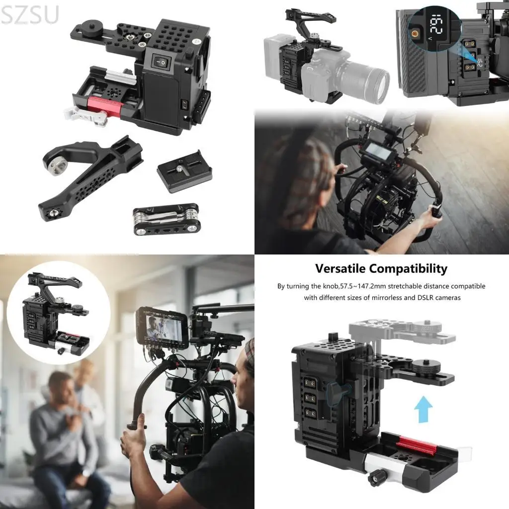 SZSU Universal Height Adjustable Camera Extension Module For Most Camera Models Metal Construction Toolless Installation
SZSU Universal Height Adjustable Camera Extension Module For Most Camera Models Metal Construction Toolless Installation