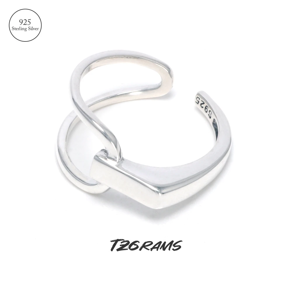 925 Sterling Silver Hollow Statement Ring Irregular Double Line Ring For Women Geometry Gold Plated Asymmetric Birthday Jewelry
925 Sterling Silver Hollow Statement Ring Irregular Double Line Ring For Women Geometry Gold Plated Asymmetric Birthday Jewelry