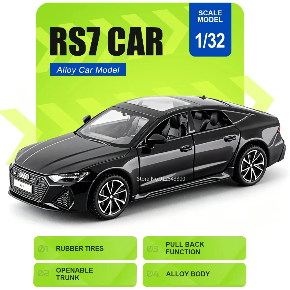1:32 Scale RS7 RS6 Track Version Car Model Toy Doors Opened Pull Back Cars Alloy Diecast Rubber Tires Vehicle Memorable Present
1:32 Scale RS7 RS6 Track Version Car Model Toy Doors Opened Pull Back Cars Alloy Diecast Rubber Tires Vehicle Memorable Present