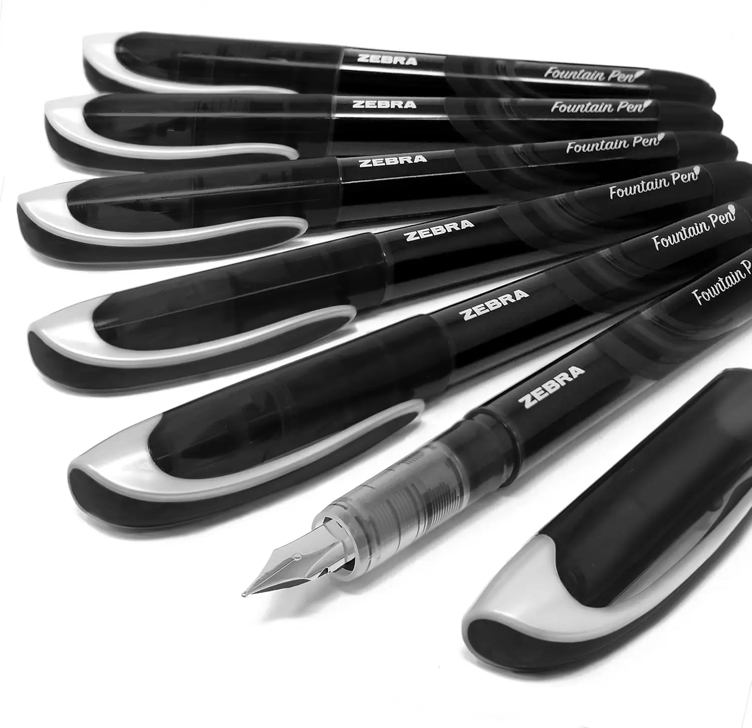 Disposable Fountain Pen with Black Ink, Pack of 6 - Smooth Writing for School & Office
Disposable Fountain Pen with Black Ink, Pack of 6 - Smooth Writing for School & Office