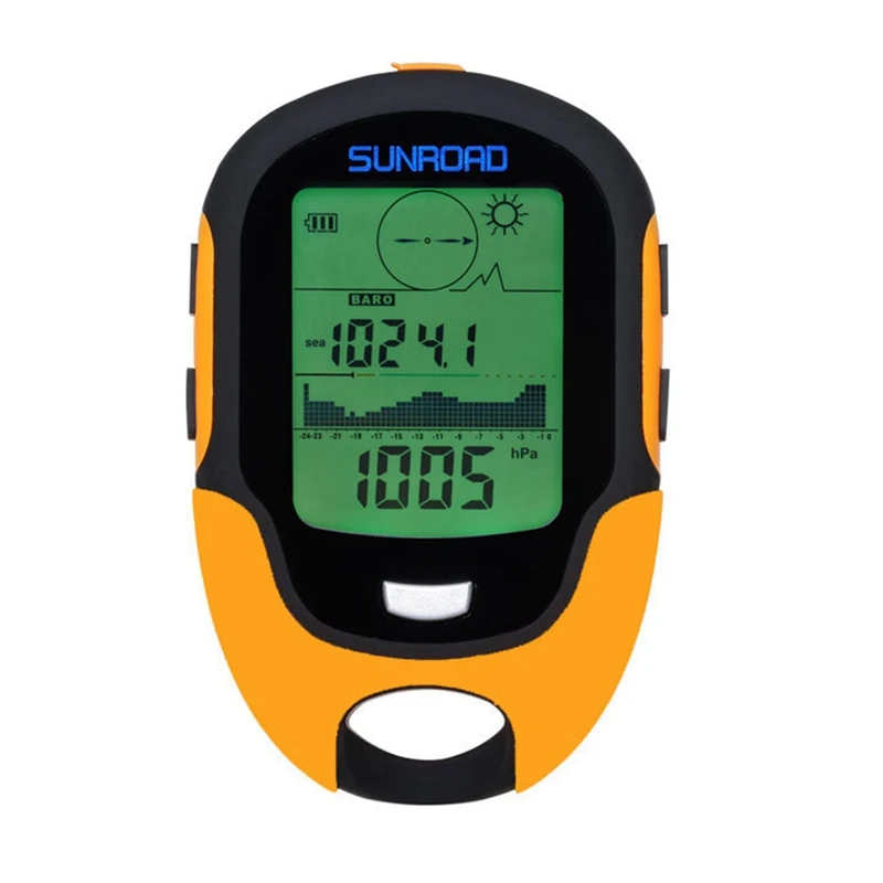New-SUNROAD Multifunction LCD Digital GPS Altimeter Barometer Compass Portable Outdoor Camping Hiking Climbing Altimeter
New-SUNROAD Multifunction LCD Digital GPS Altimeter Barometer Compass Portable Outdoor Camping Hiking Climbing Altimeter